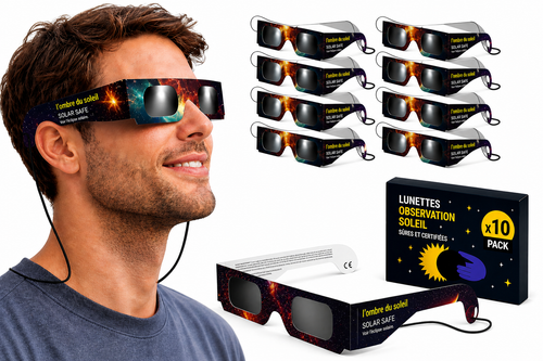 Pack Groupe × 10 — Lunettes éclipse solaire