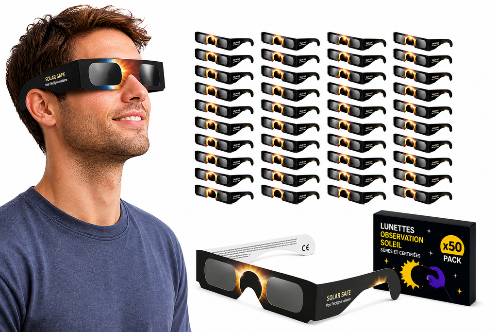Pack Événement × 50 — Lunettes éclipse solaire