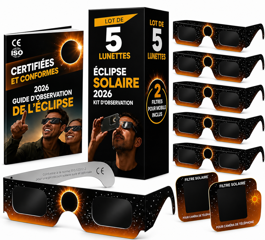 Lunettes Éclipse Solaire Certifiées CE
