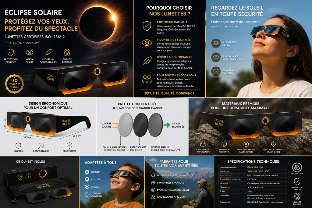 Lunettes éclipse solaire